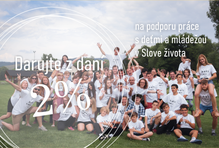 Slovo života je v zozname prijímateľov 2% z daní