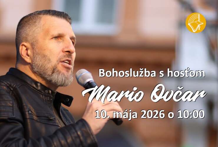 10.5. – bohoslužba s hosťom Mariom Ovčarom